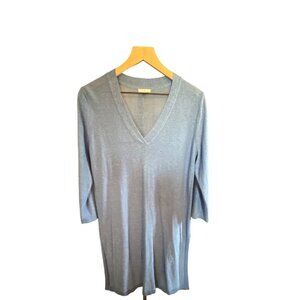 J Jill Linen Blend‎ Light Blue Tunic Women's Size Medium